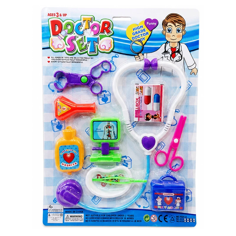 Doctor Play set Toy Includes 10 Pcs Colorful Medical Accessories, Ideal for Pretend Play and Doctor Role-Playing Activities (6925A)